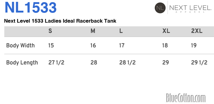 Next Level 1533 Ladies Ideal Racerback Tank