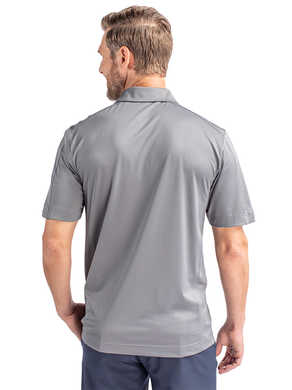 Custom Cutter and Buck Textured Polo Shirt Stretch Style