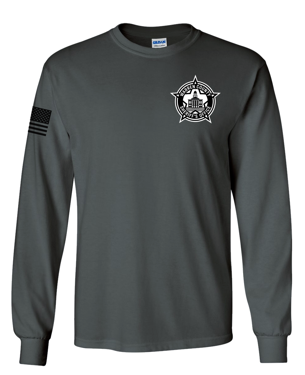 WCSO Badge Long Sleeve Charcoal T Shirt