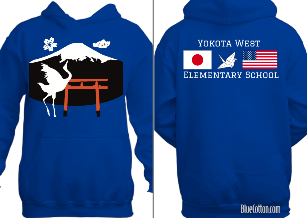 Yokota West Elementary Royal Hoodie