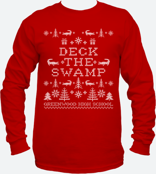 Greenwood High School "Deck the Swamp" Long Sleeve T-Shirts