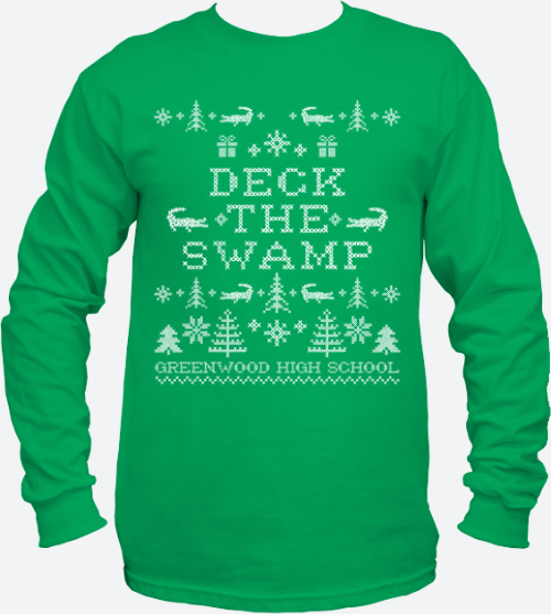 Greenwood High School "Deck the Swamp" Long Sleeve T-Shirts