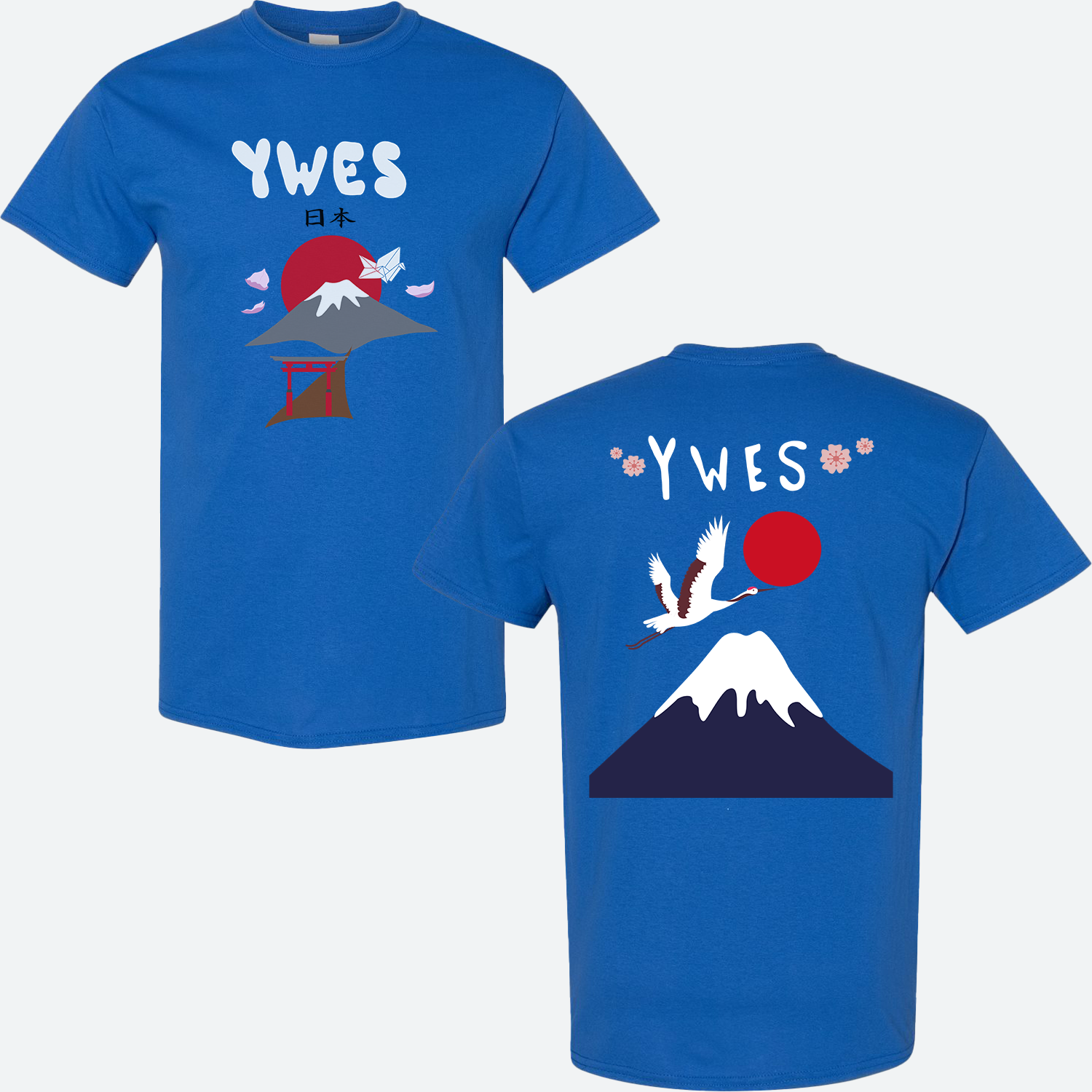 Yokota West Elementary - Royal Short Sleeve T-Shirts