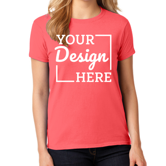 Custom T-shirts for Women: Design & Print Ladies Cotton Tees Online