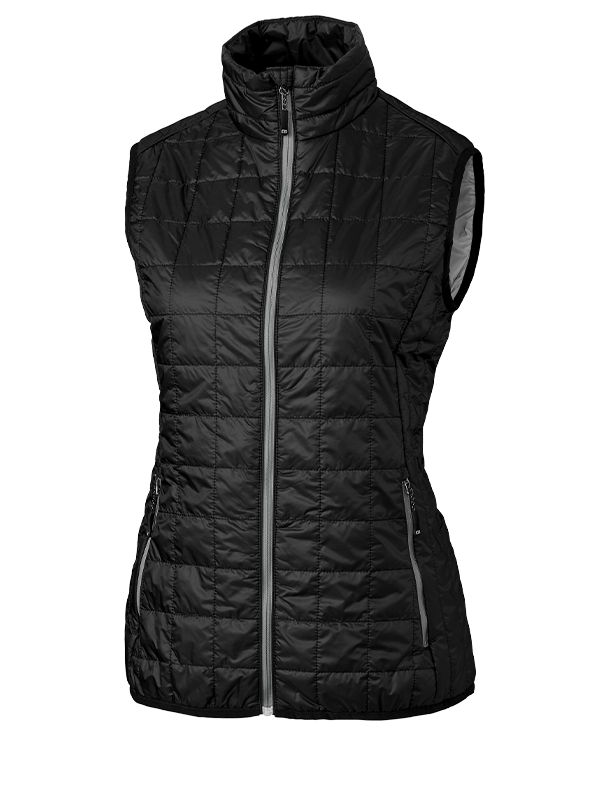 LCO00008 Cutter & Buck Rainier PrimaLoft® Womens Eco Insulated Full Zip Puffer Vest