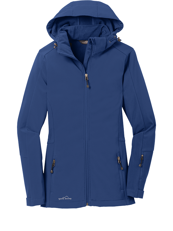 EB537 Eddie Bauer Ladies Hooded Soft Shell Parka