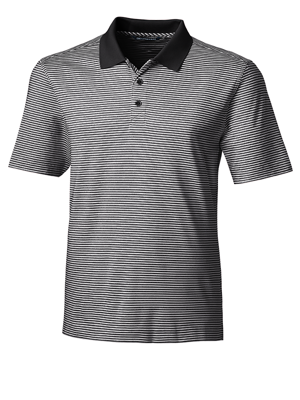 MCK00113 Cutter & Buck Forge Tonal Stripe Stretch Mens Polo