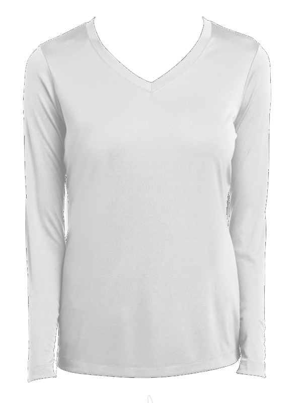 LST353LS Sport-Tek Ladies Long Sleeve V-Neck PosiCharge Competitor Tee