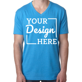 Custom Next Blend BlueCotton CVC Level T-Shirts, | Cotton