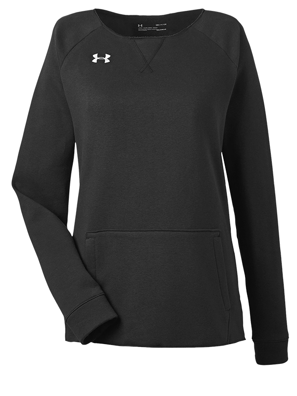 1305784 Under Armour Ladies Hustle Fleece Crewneck Sweatshirt