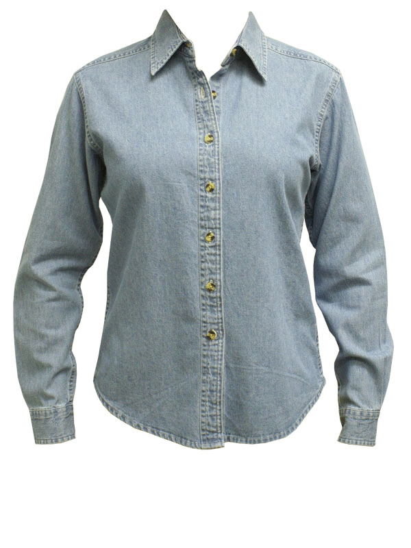 LSP10 Port & Company Ladies Long Sleeve Value Denim