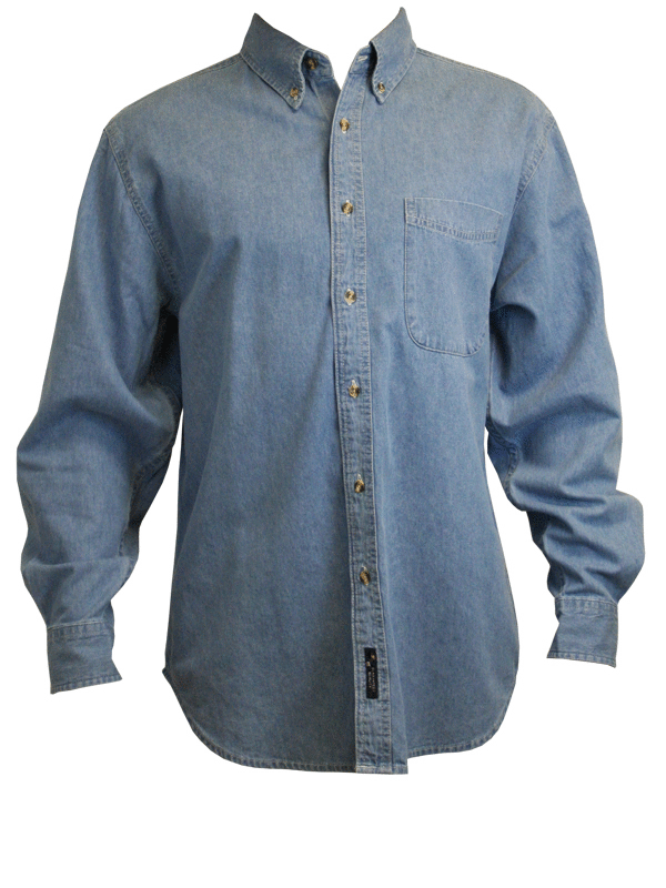 SP10 Port & Company Long Sleeve Value Denim