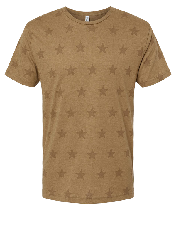 3929 Code Five Star Print Tee