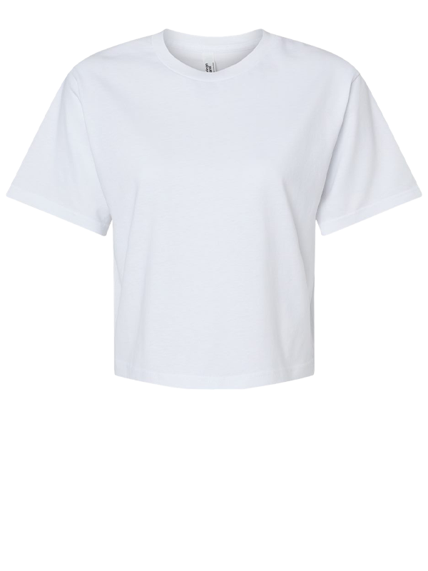 102 American Apparel Women's Fine Jersey Boxy Tee