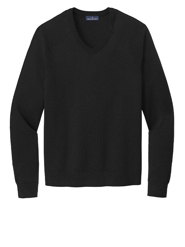 BB18400 Brooks Brothers® Cotton Stretch V-Neck Sweater