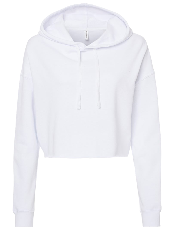 AFX64CRP Independent Trading Co. Women’s Lightweight Cropped Hooded Sweatshirt