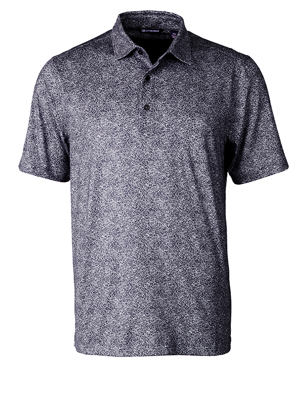 MCK01133 Cutter & Buck Pike Constellation Print Stretch Mens Polo