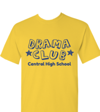 Drama Club T-shirts High School Custom Tees Smile Frown