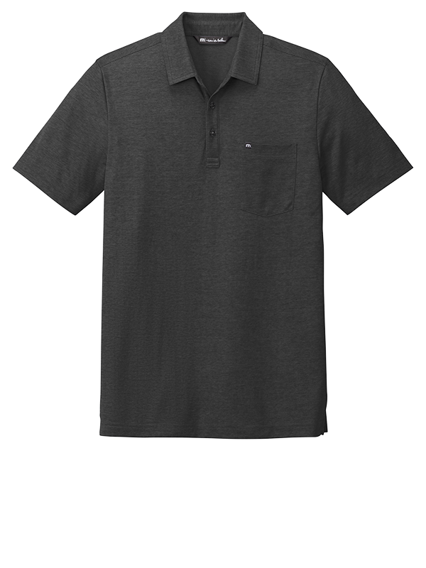 TM1MY404 TravisMathew Oceanside Heather Pocket Polo