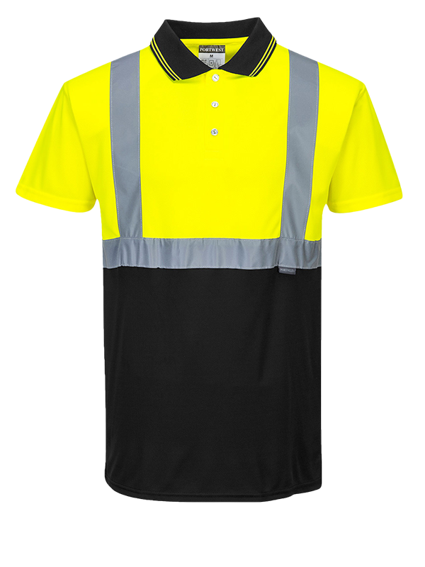 S479 Portwest Hi-Vis Two-Tone Polo Shirt