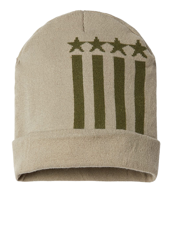 RK12 CAP AMERICA USA-Made Patriotic Cuffed Beanie