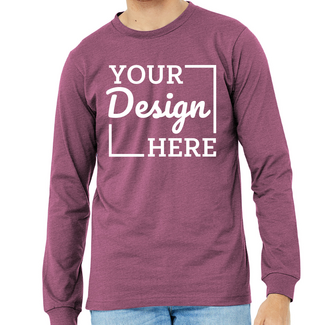 Cheap Custom Canvas Filmore Long-Sleeve T-Shirt - Printed With Your Design
