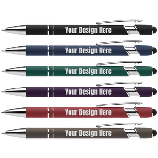 Custom Promotional Products:  MTK Ellipse Softy Gel Pen w/Stylus